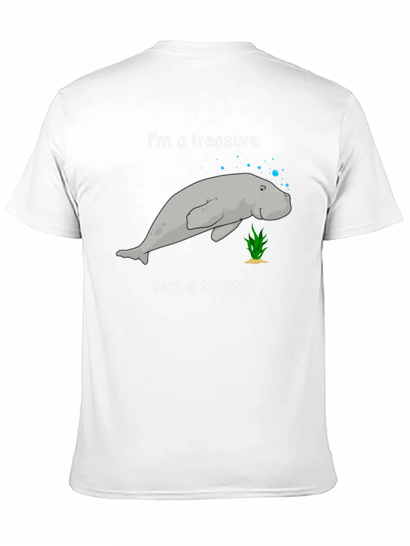 Black Manatee Treasure T-Shirt - Save the Manatees! view 11
