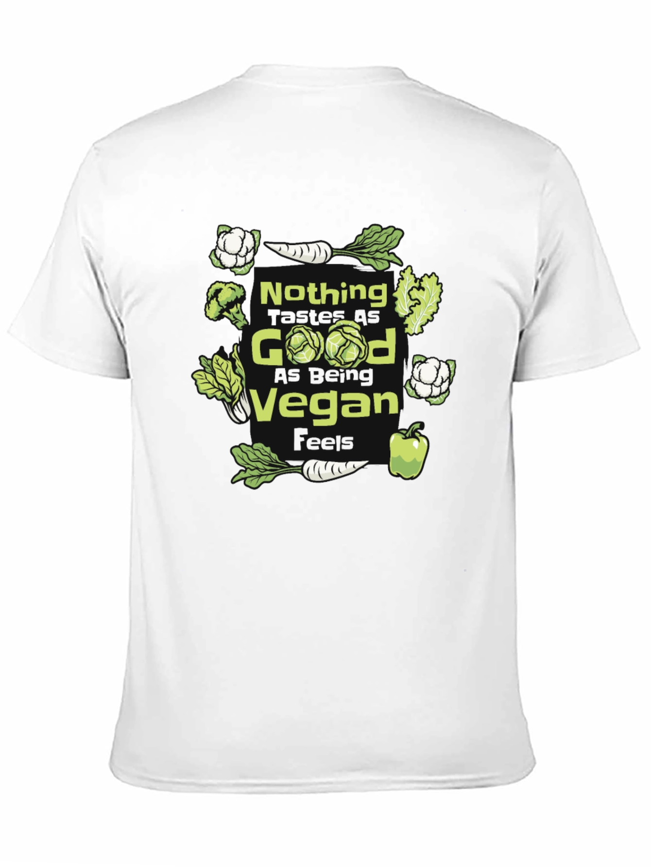 Black Nothing Good Vegan T-Shirt - Funny Vegetarian Tee view 11