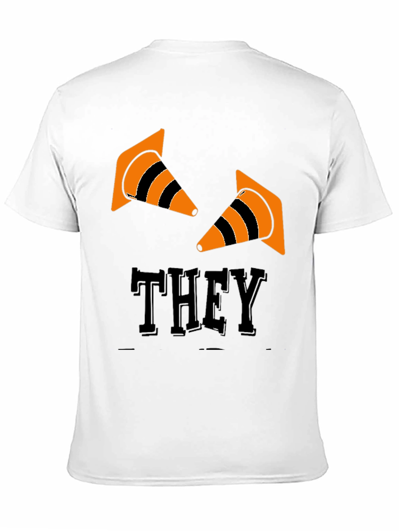 Black They Cones T-Shirt - Black Graphic Tee view 11