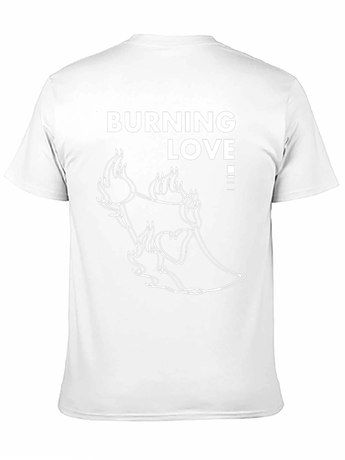 Black Burning Love Graphic Tee - Black T-Shirt view 11