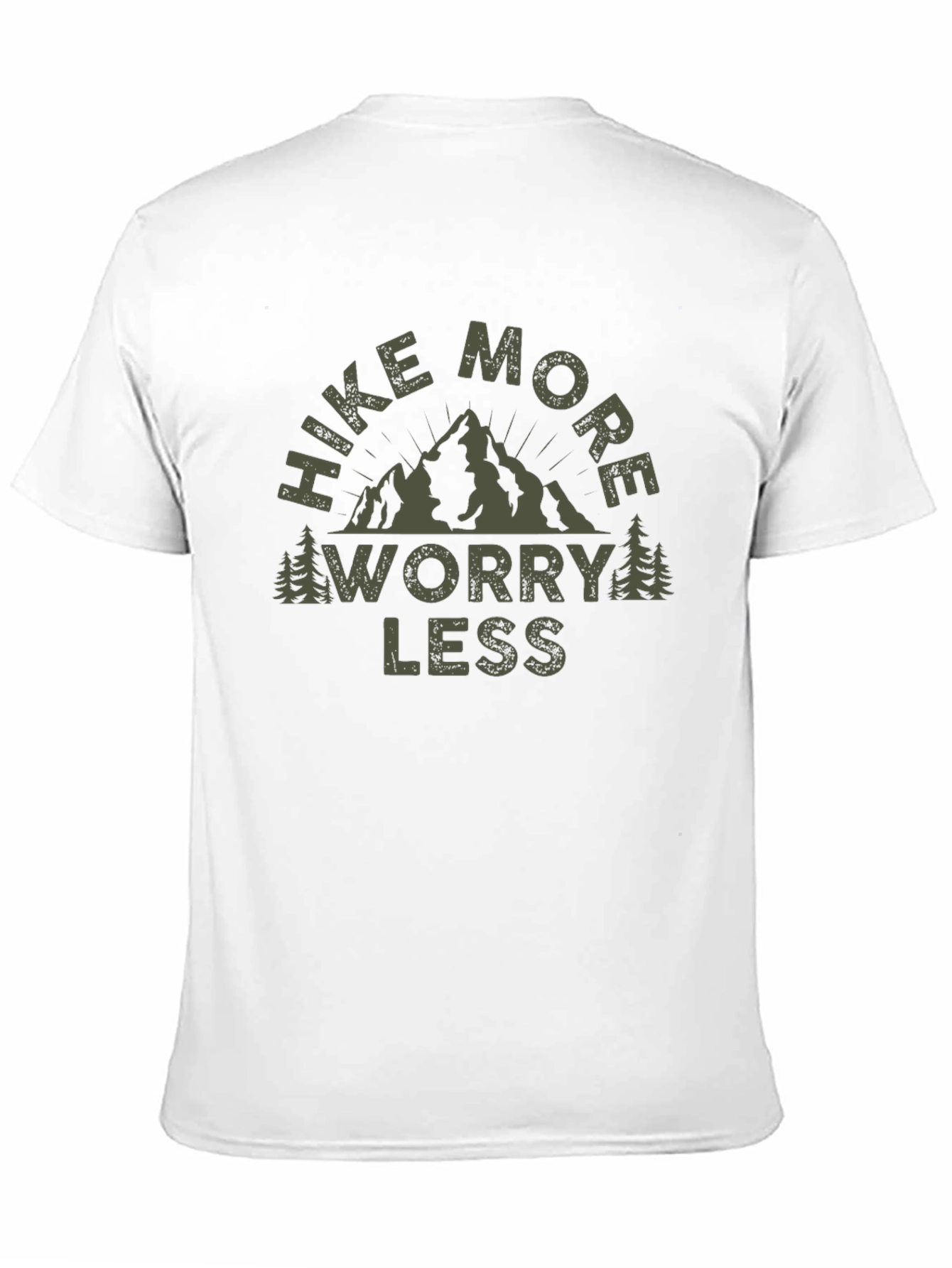 Black Hike More Worry Less Graphic Tee view 11