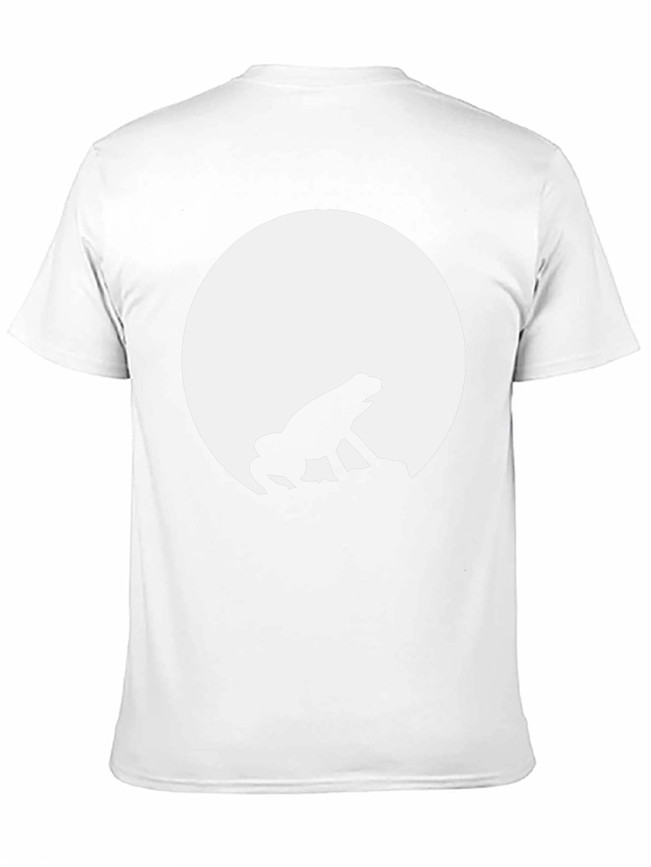Black Frog Moon Silhouette Black T-Shirt view 11