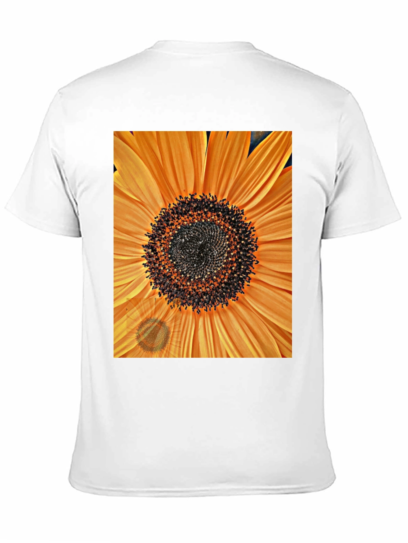 Black Sunflower Graphic Tee - Bold Floral Design view 11