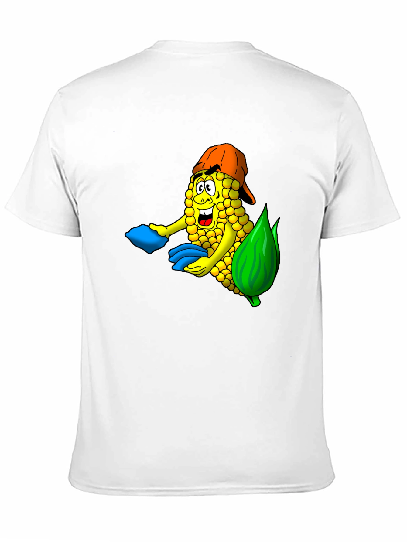 Black Corn Cob Cartoon T-Shirt view 11