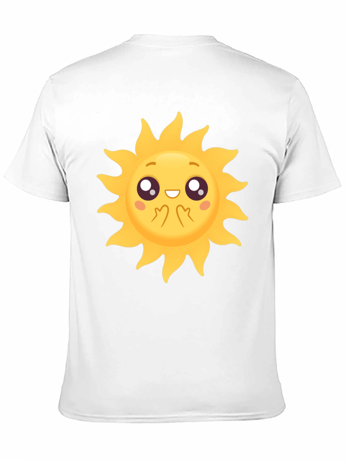 Black Cute Sun Graphic Black T-Shirt view 11