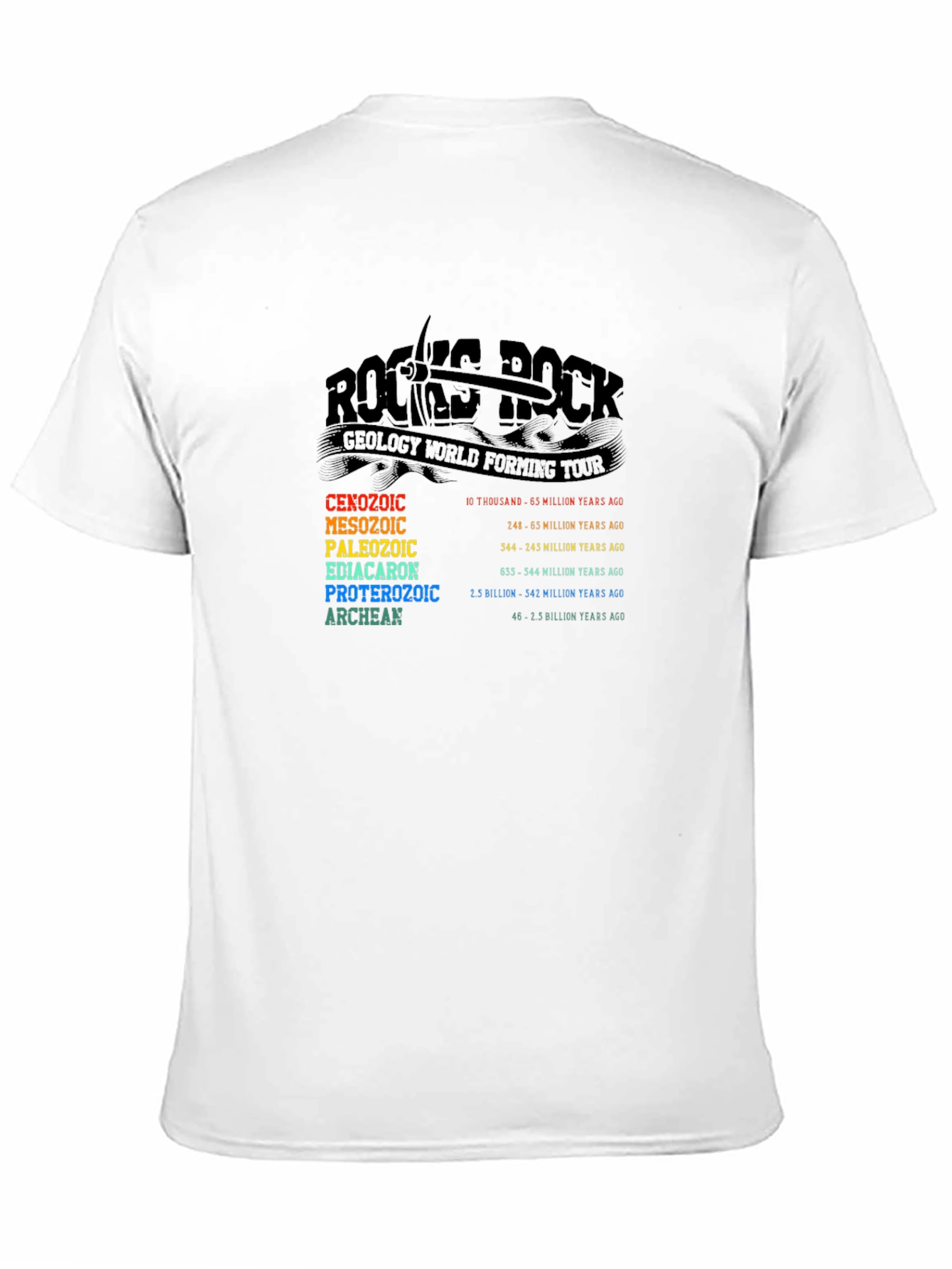 Black Geology World Forming Tour Black T-Shirt view 11