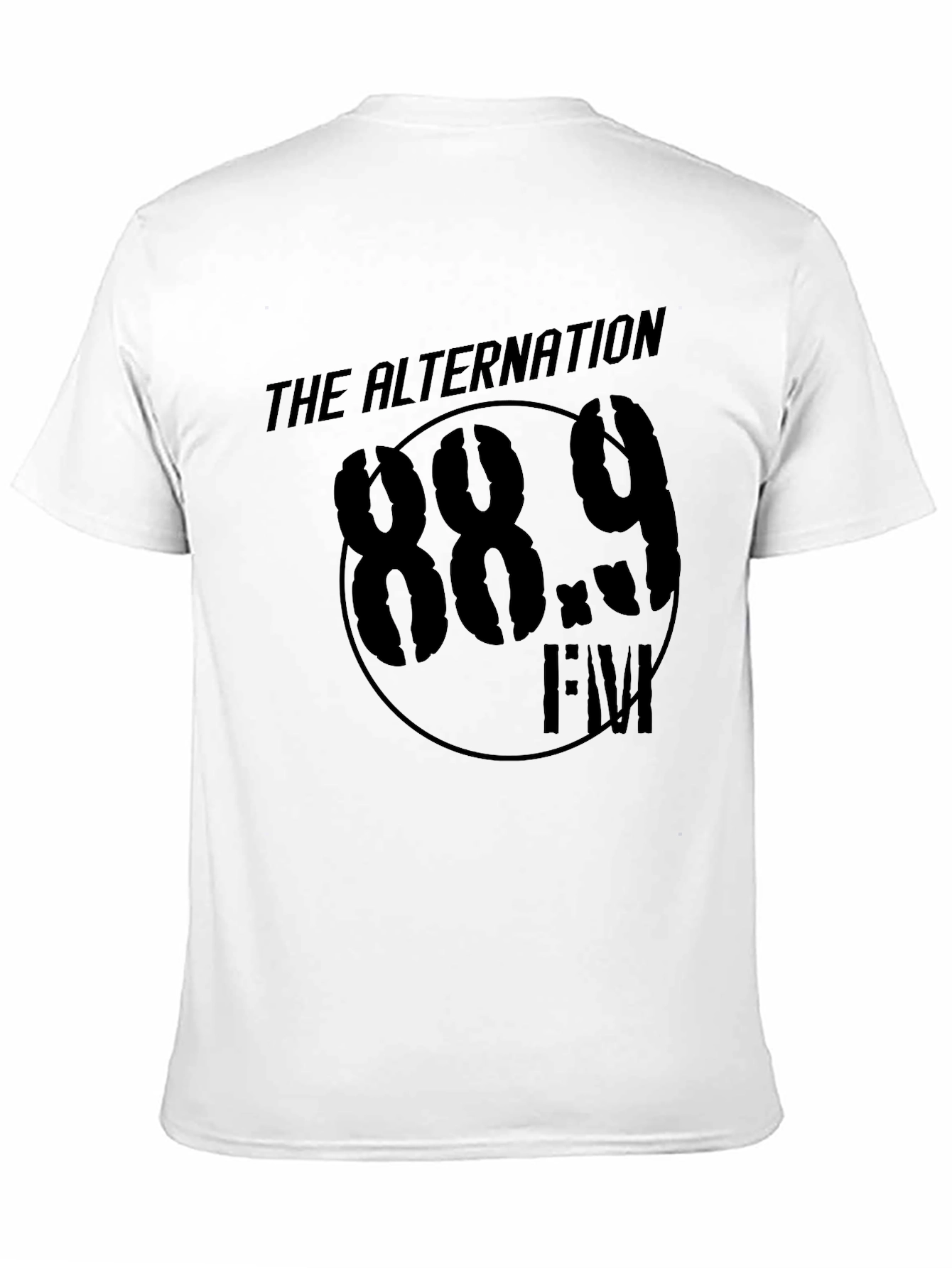 Black The Alternation 88.9 FM Black T-Shirt view 11