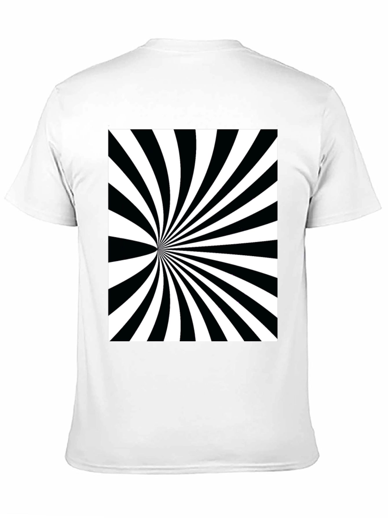 Black Hypnotic Black & White Swirl Tee view 11