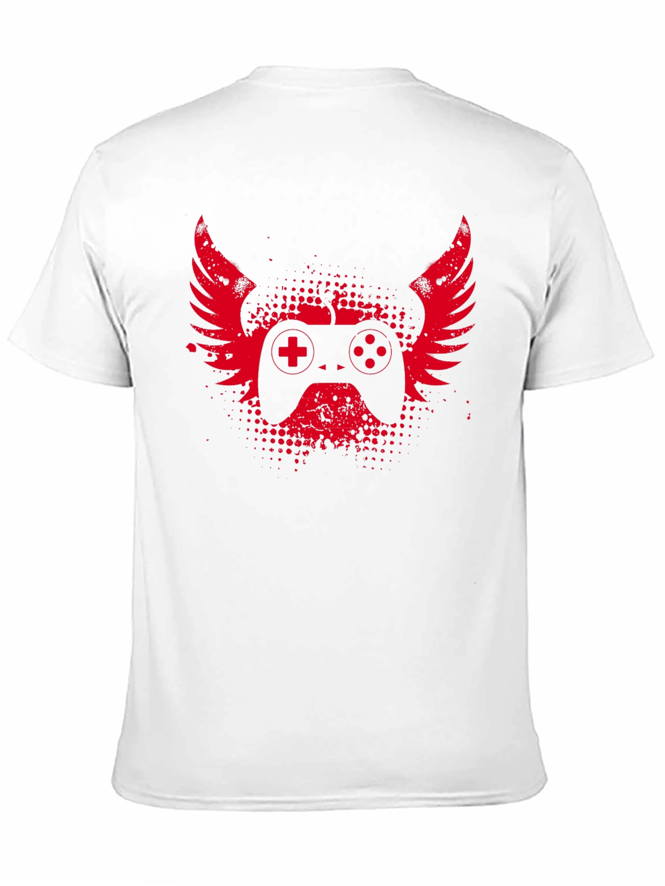 Black Gamer Wings T-Shirt - Black Gaming Tee view 11