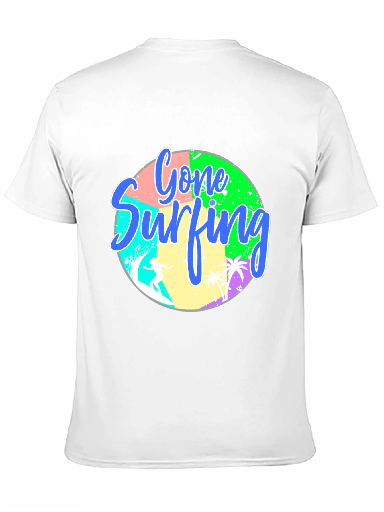 Black Gone Surfing T-Shirt view 11