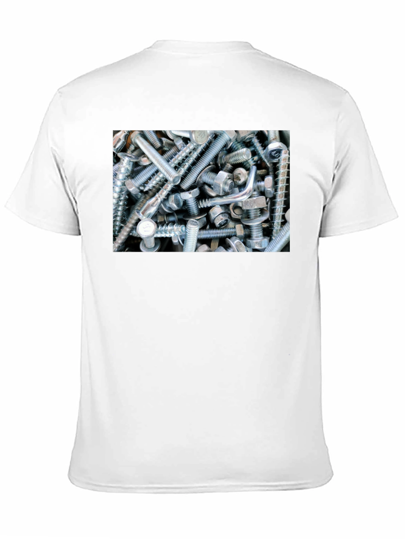 Black Bolts and Nuts Graphic Tee view 11