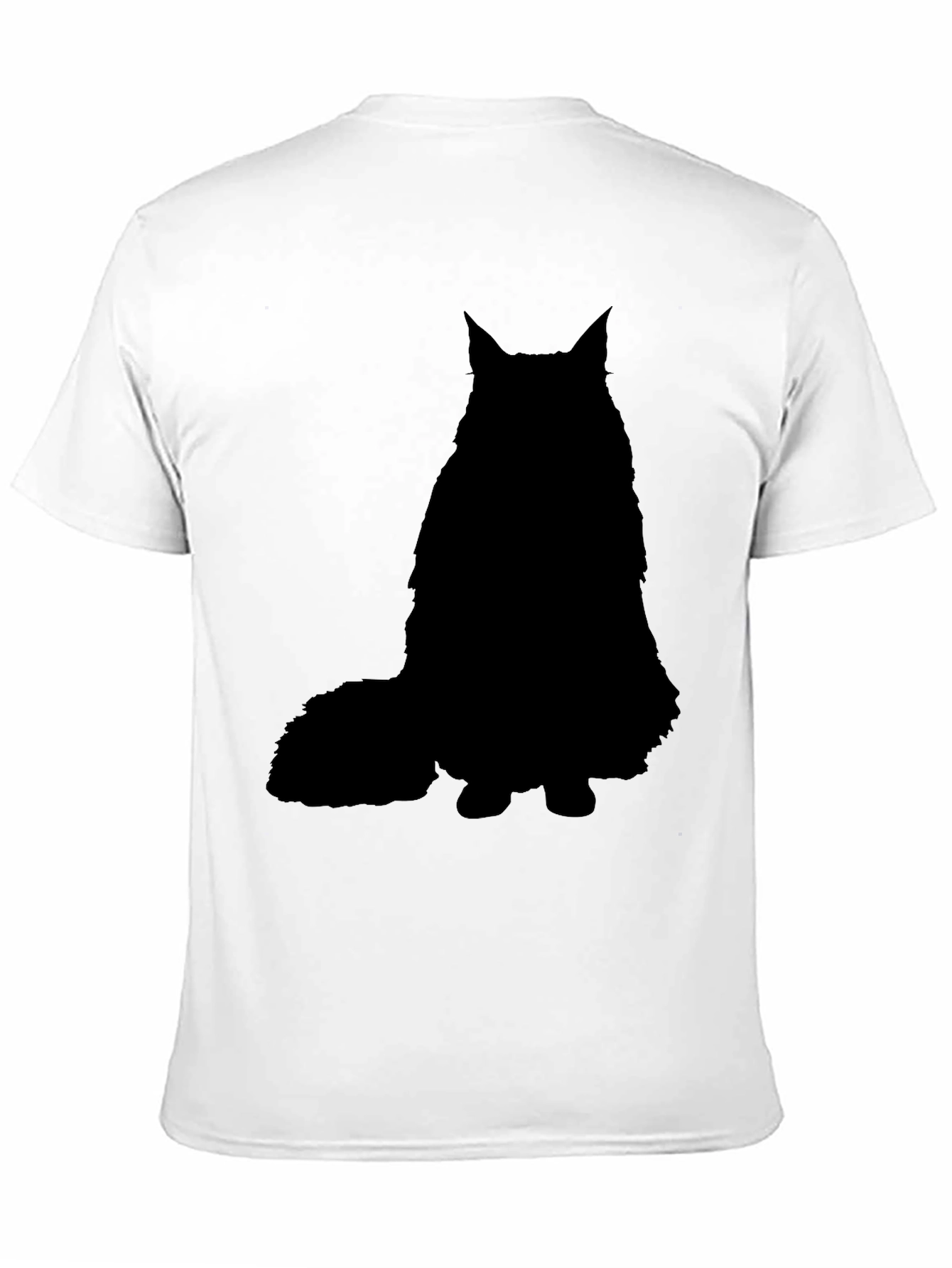 Black Black Cat Silhouette Graphic T-Shirt view 11