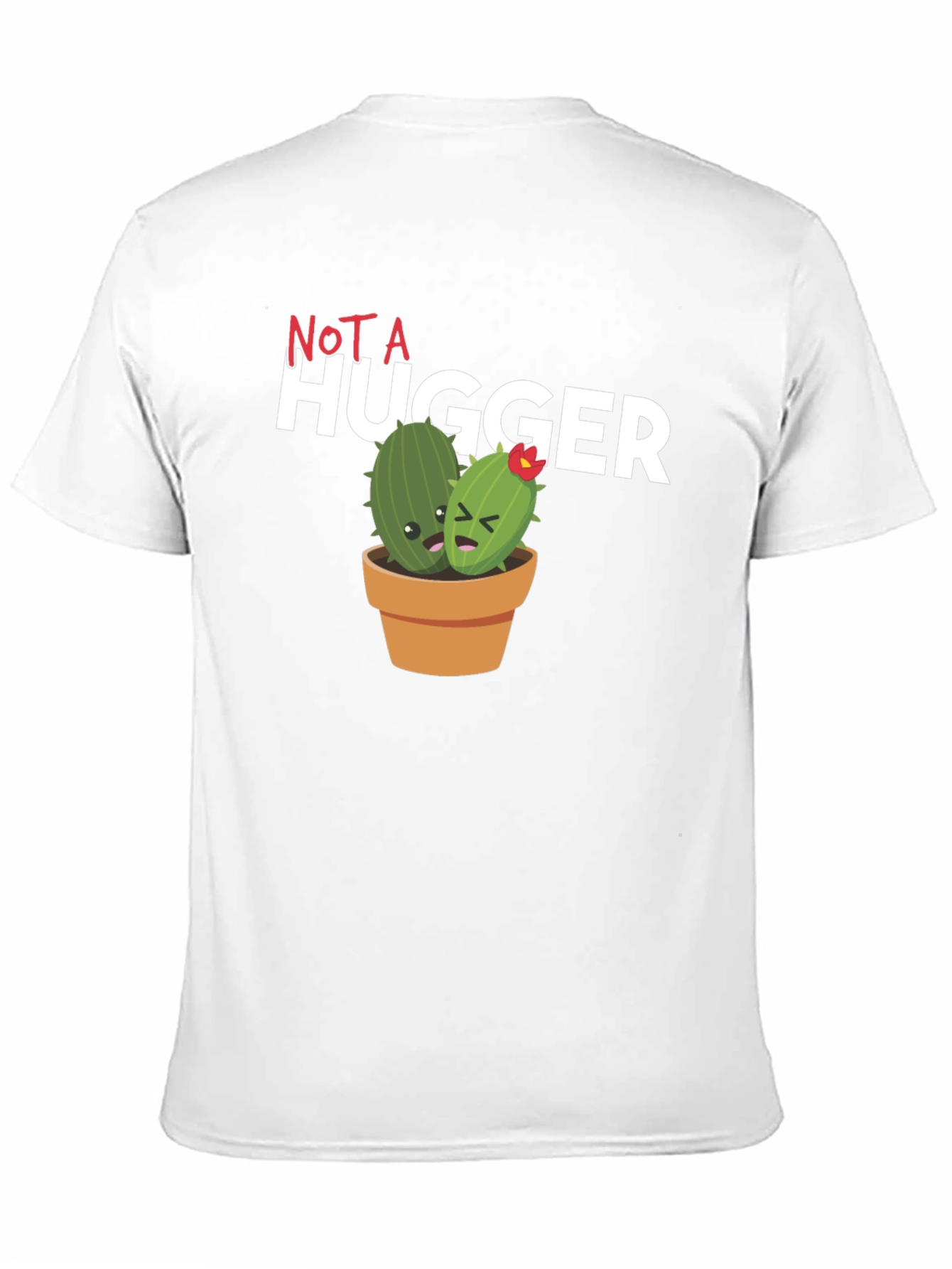 Black Not A Hugger Cactus Graphic T-Shirt view 11