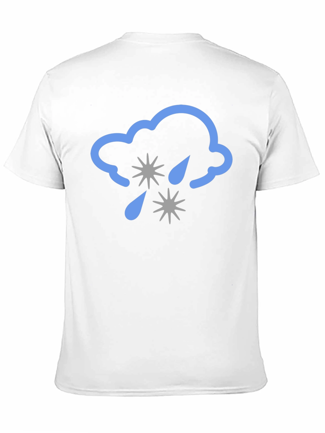 Black Cloud Hail Graphic Tee - Black Comfort Fit T-Shirt view 11