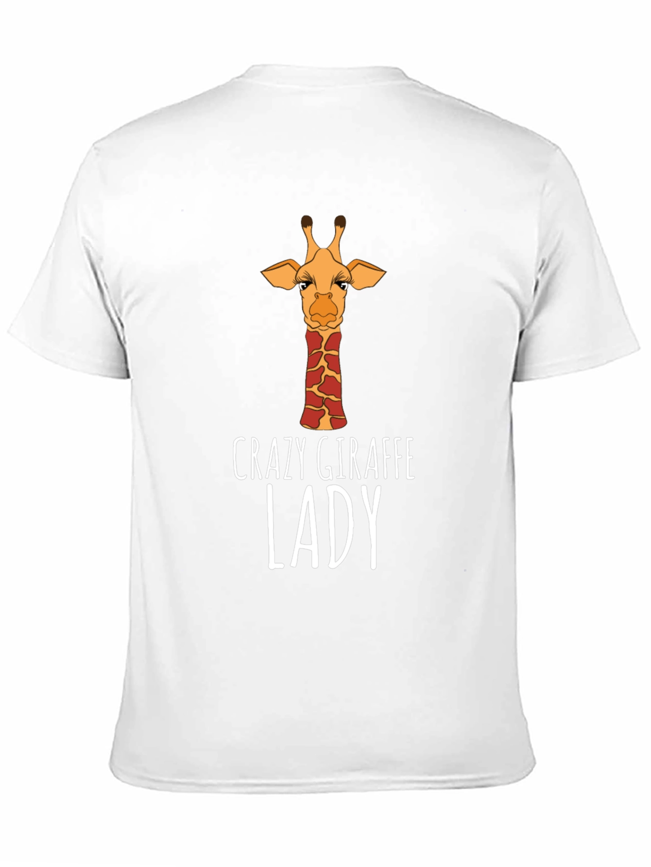 Black Crazy Giraffe Lady T-Shirt - Black view 11