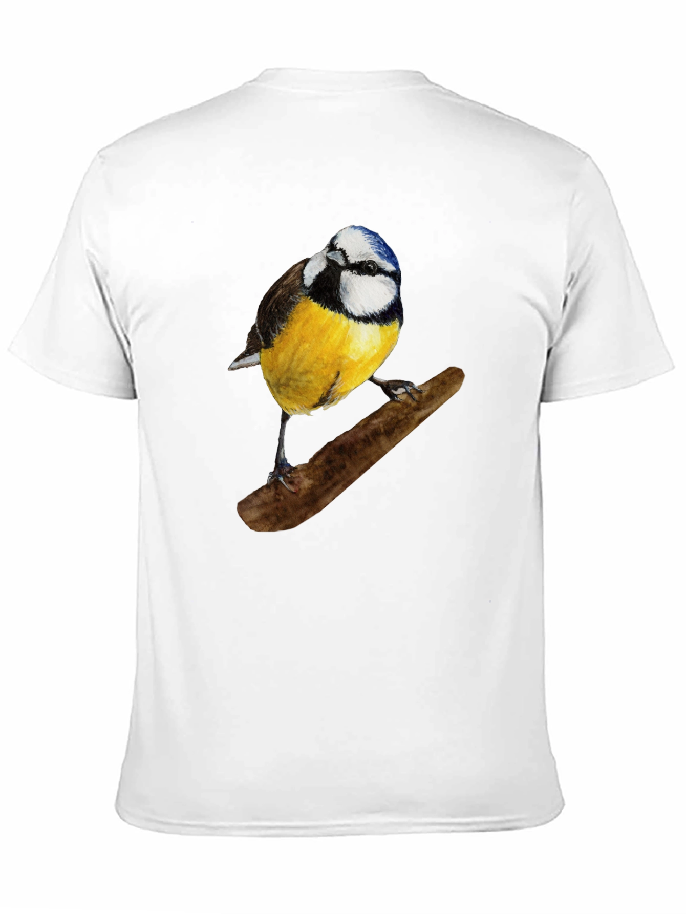 Black Bird Print Black T-Shirt view 11