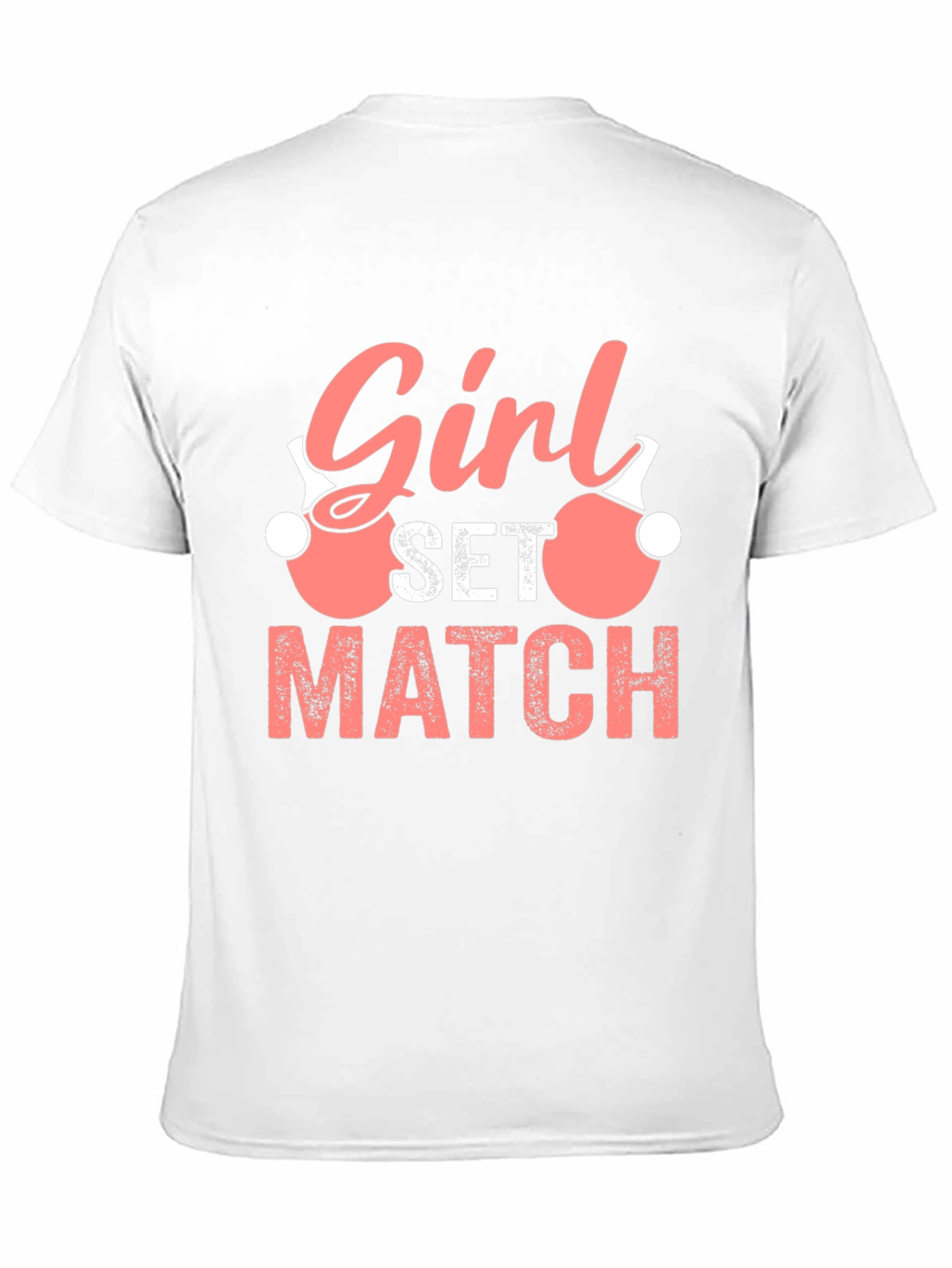 Black Girl Set Match T-Shirt - Ping Pong Volleyball Tee view 11
