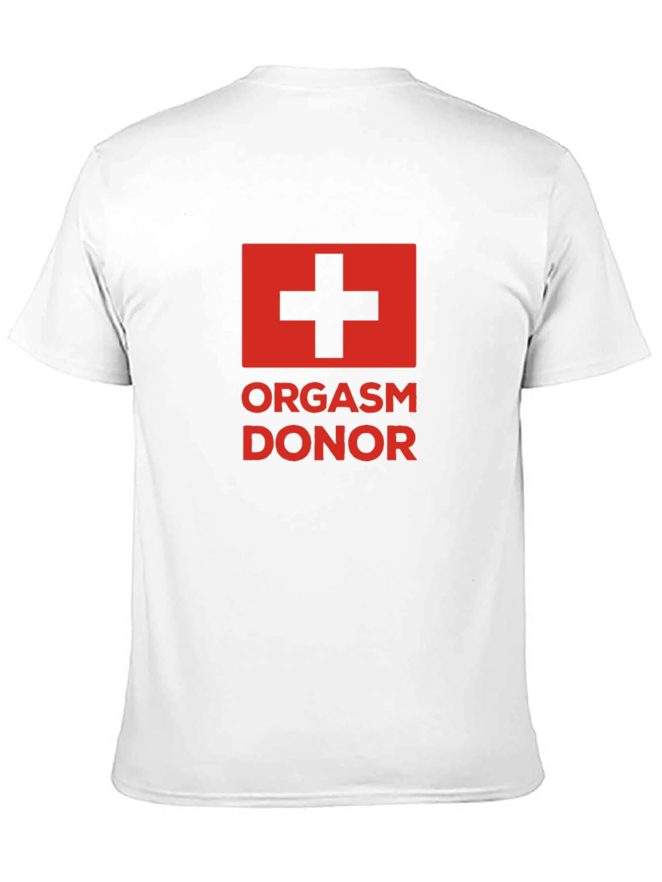 Black Orgasm Donor Graphic Tee - Black Humor Novelty T-Shirt view 11