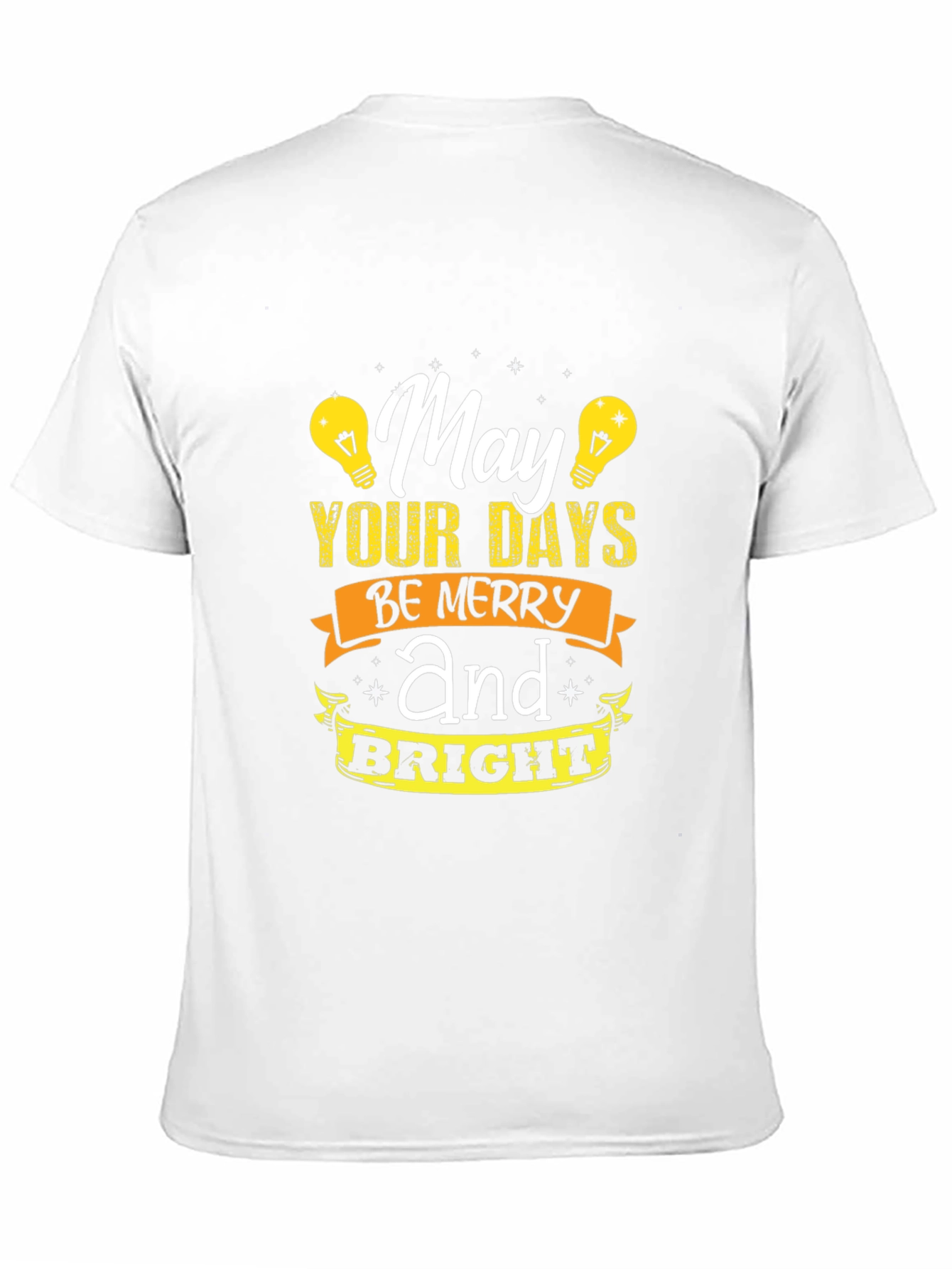Black May Your Days Be Merry and Bright Graphic T-Shirt view 11