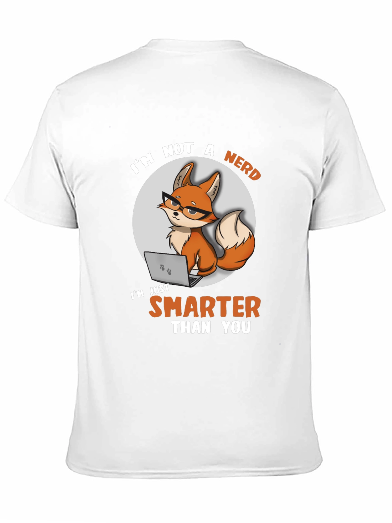 Black Smarter Than You Fox Graphic Tee view 11