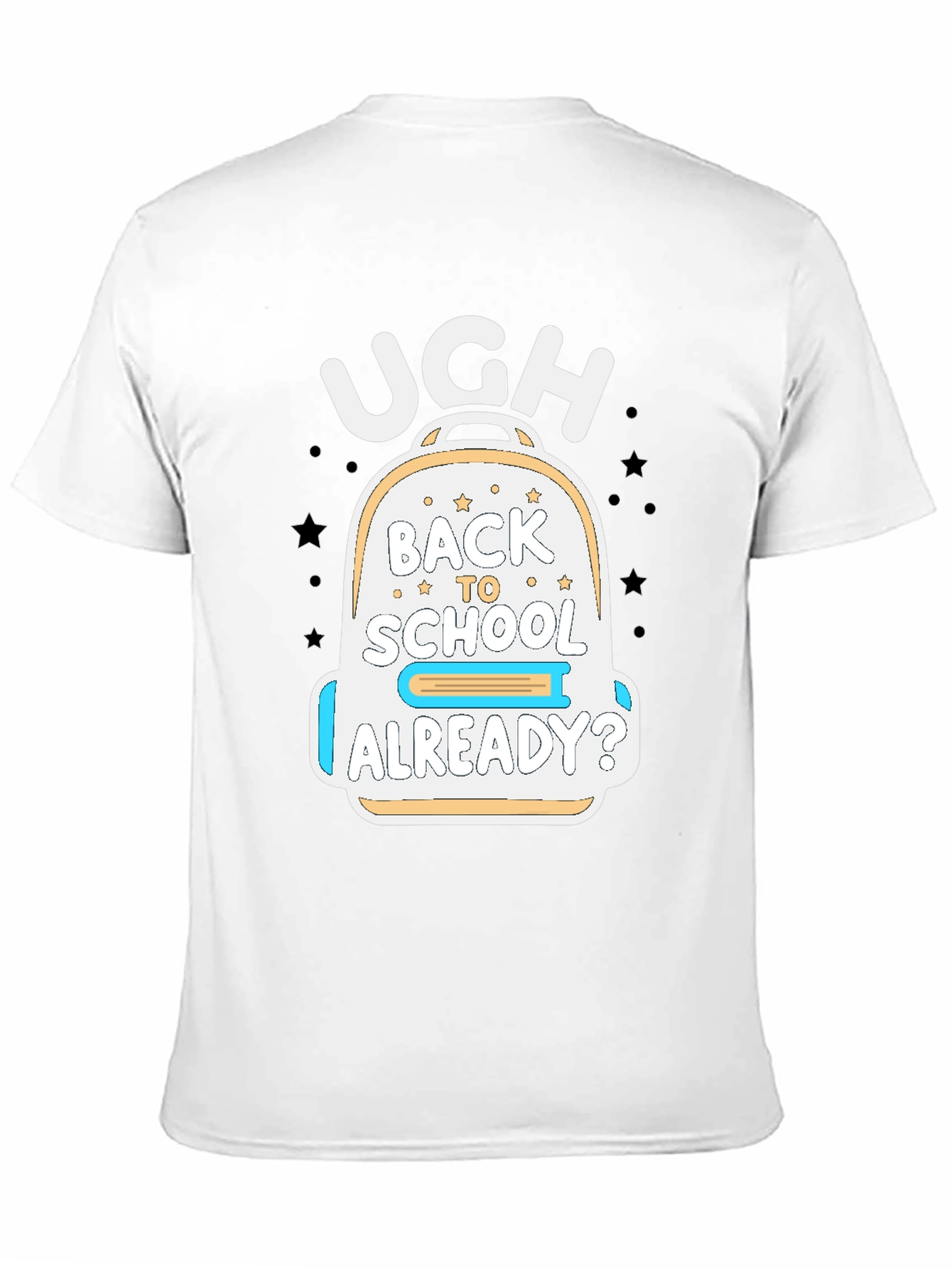 Black Ugh Back To School T-Shirt view 11