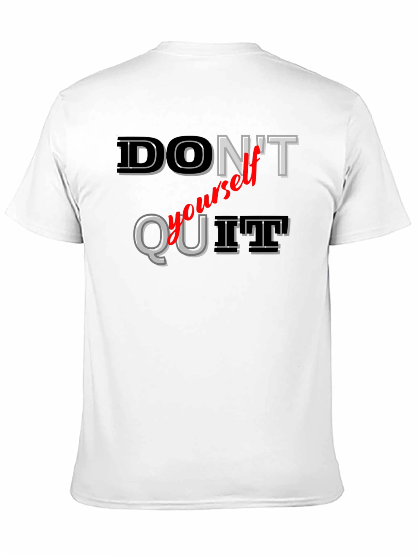 Black Don't Quit T-Shirt - Motivational Graphic Tee view 11