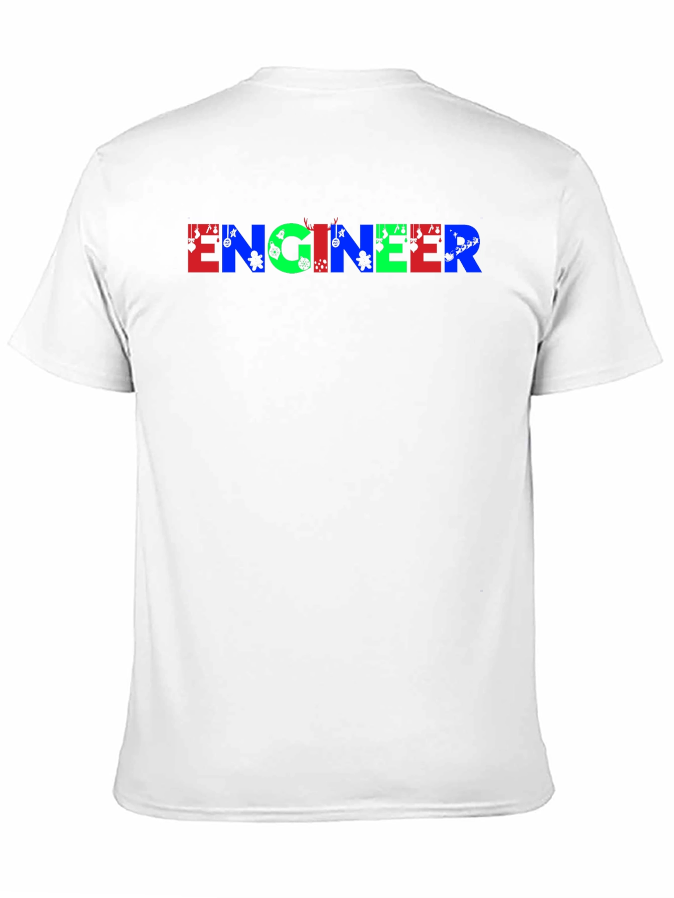 Black Engineer Gaming Graphic Print Black T-Shirt view 11
