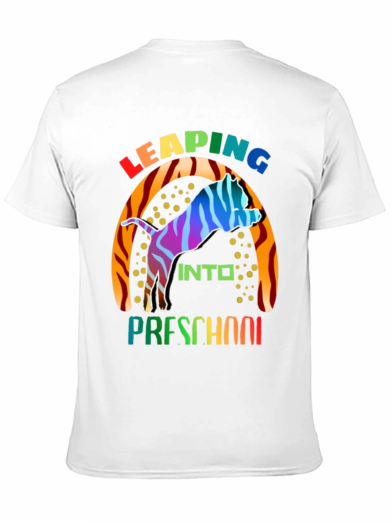 Leaping into Preschool Colorful Toddler T-Shirt - 11