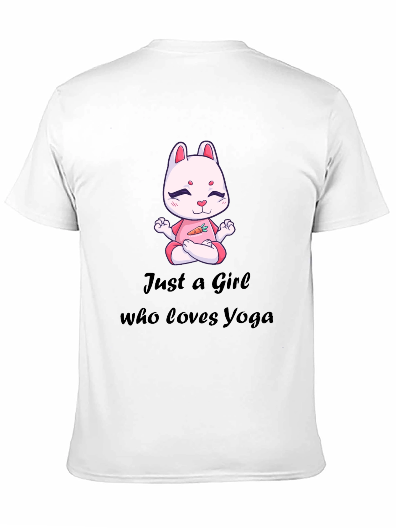Yoga Loving Girl's Tee - Rabbit Meditation Design - 11