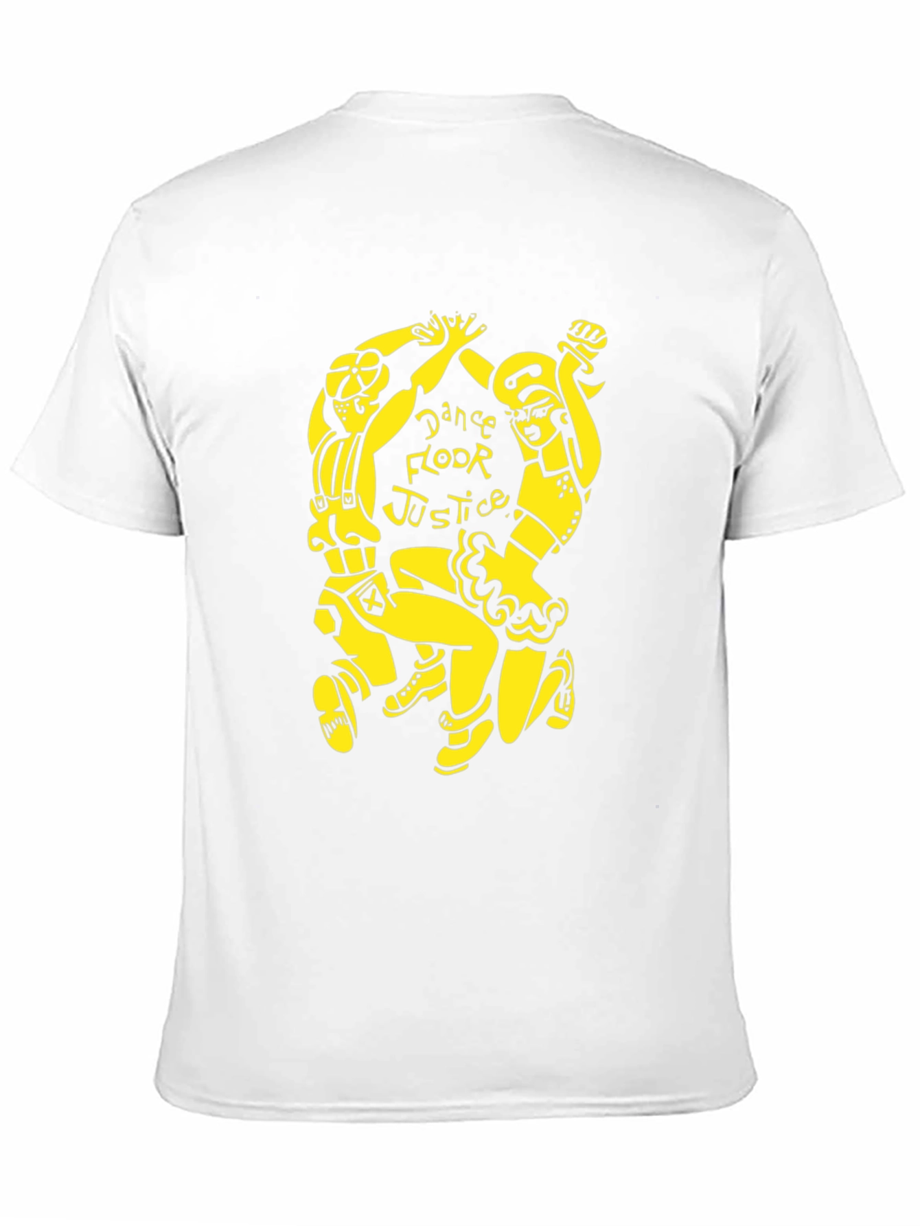 Black Dance Floor Justice Graphic Tee - Black Cotton T-Shirt view 11