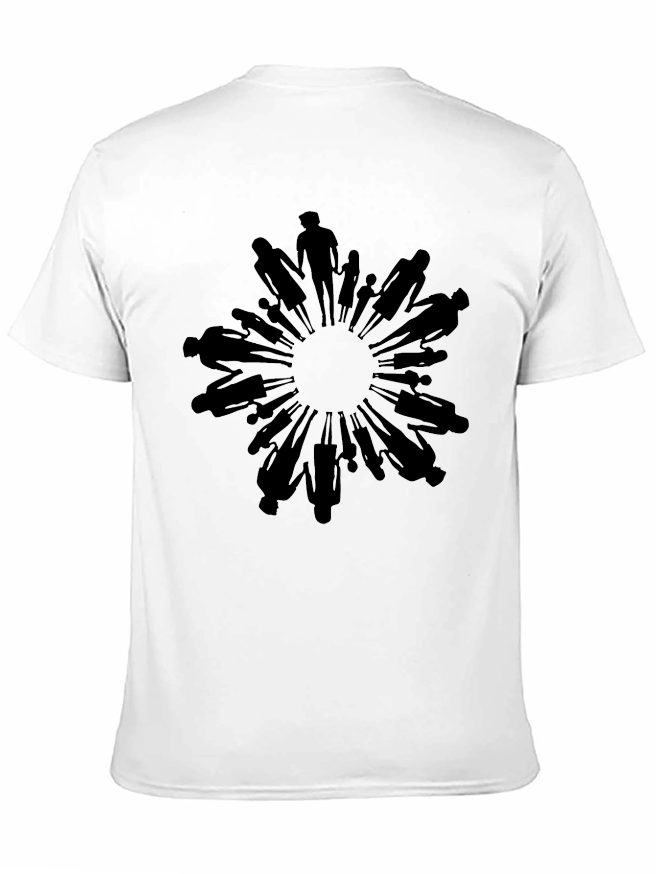 Black Unity Circle Graphic Tee - Black Crew Neck view 11