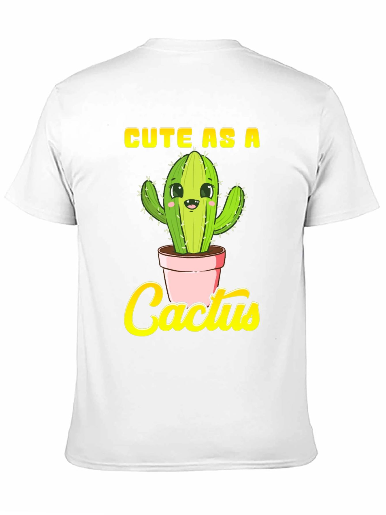 Black Cute as a Cactus Graphic Tee - Unisex Black Shirt view 11