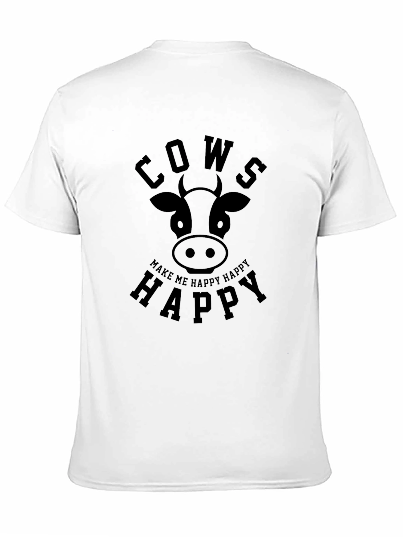 Black Cows Make Me Happy Graphic T-Shirt view 11