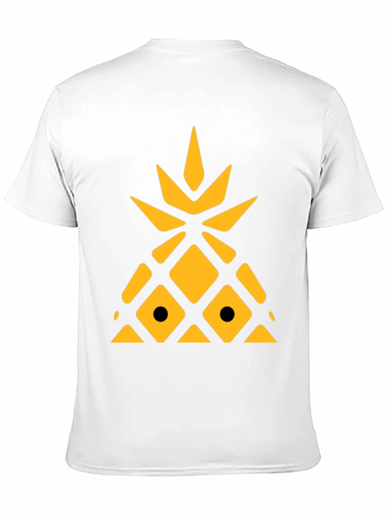 Black Geometric Pineapple Graphic Tee view 11