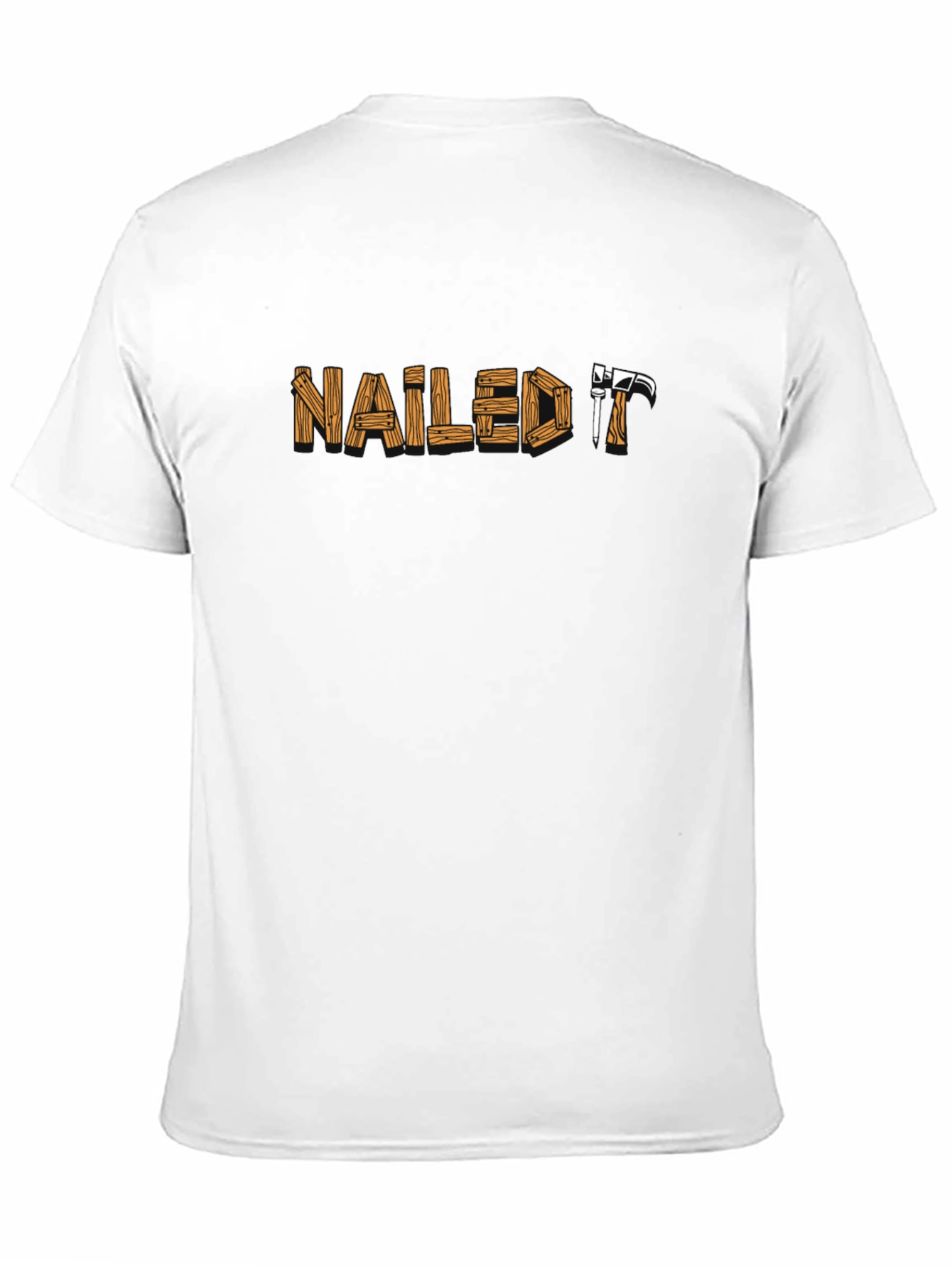 Black Nailed It Graphic T-Shirt - Crew Neck, Casual view 11