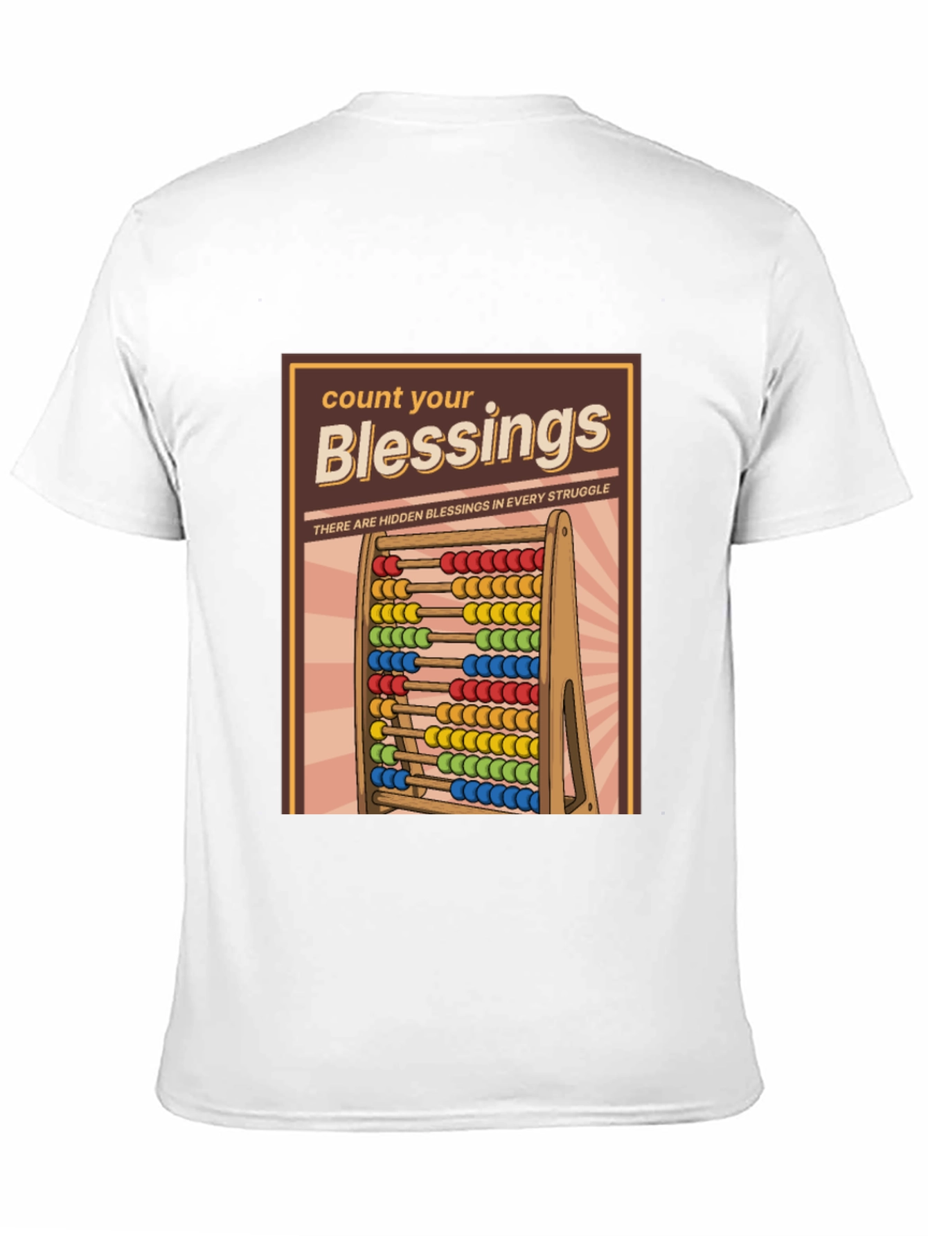 Black Count Your Blessings T-Shirt - Hidden Blessings in Struggle view 11