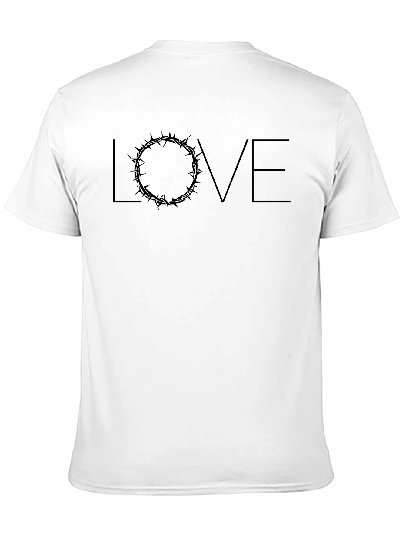 Black Love Crown of Thorns Black Graphic Tee view 11