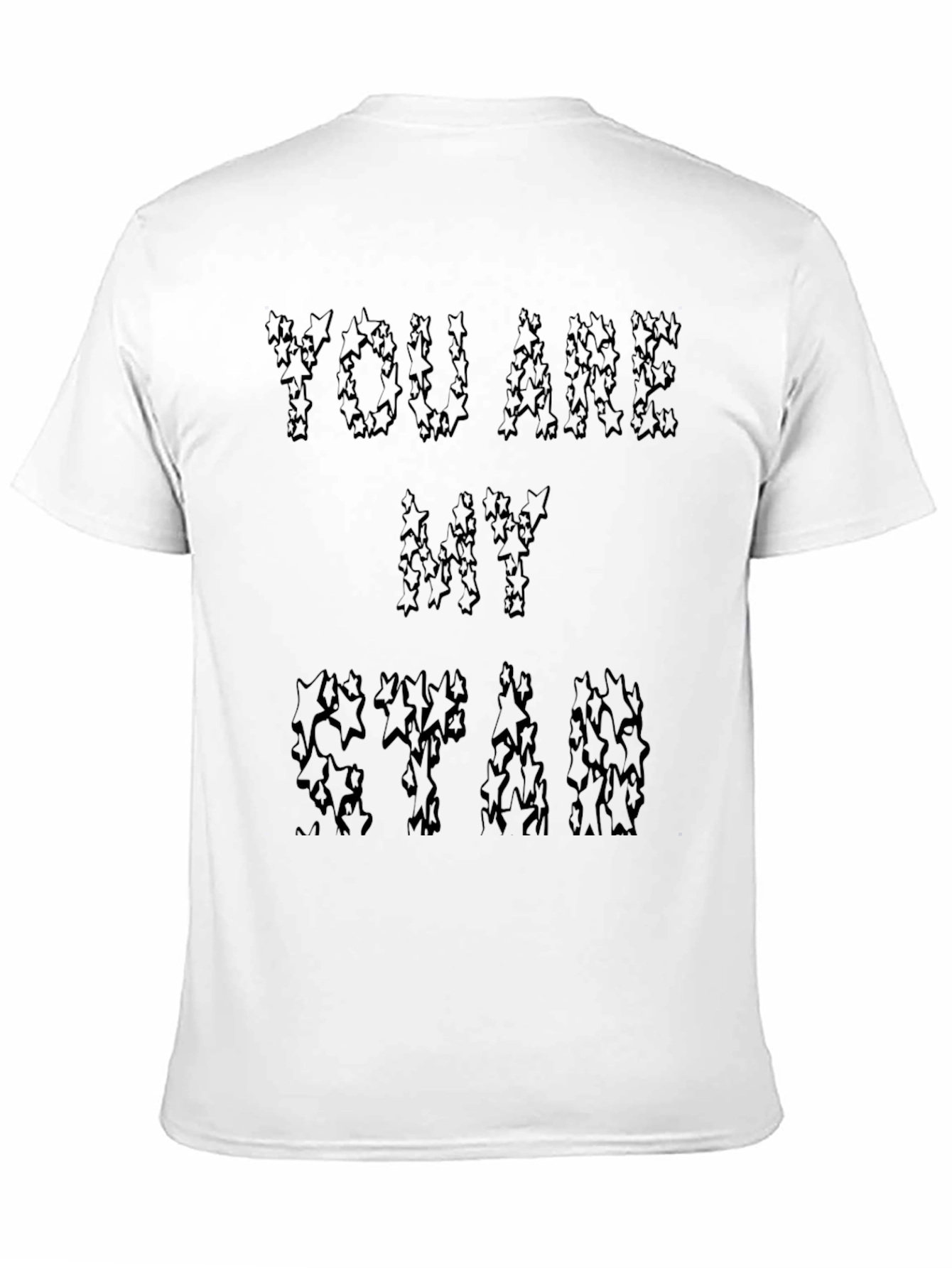 Black You Are My Star Graphic Black T-Shirt view 11