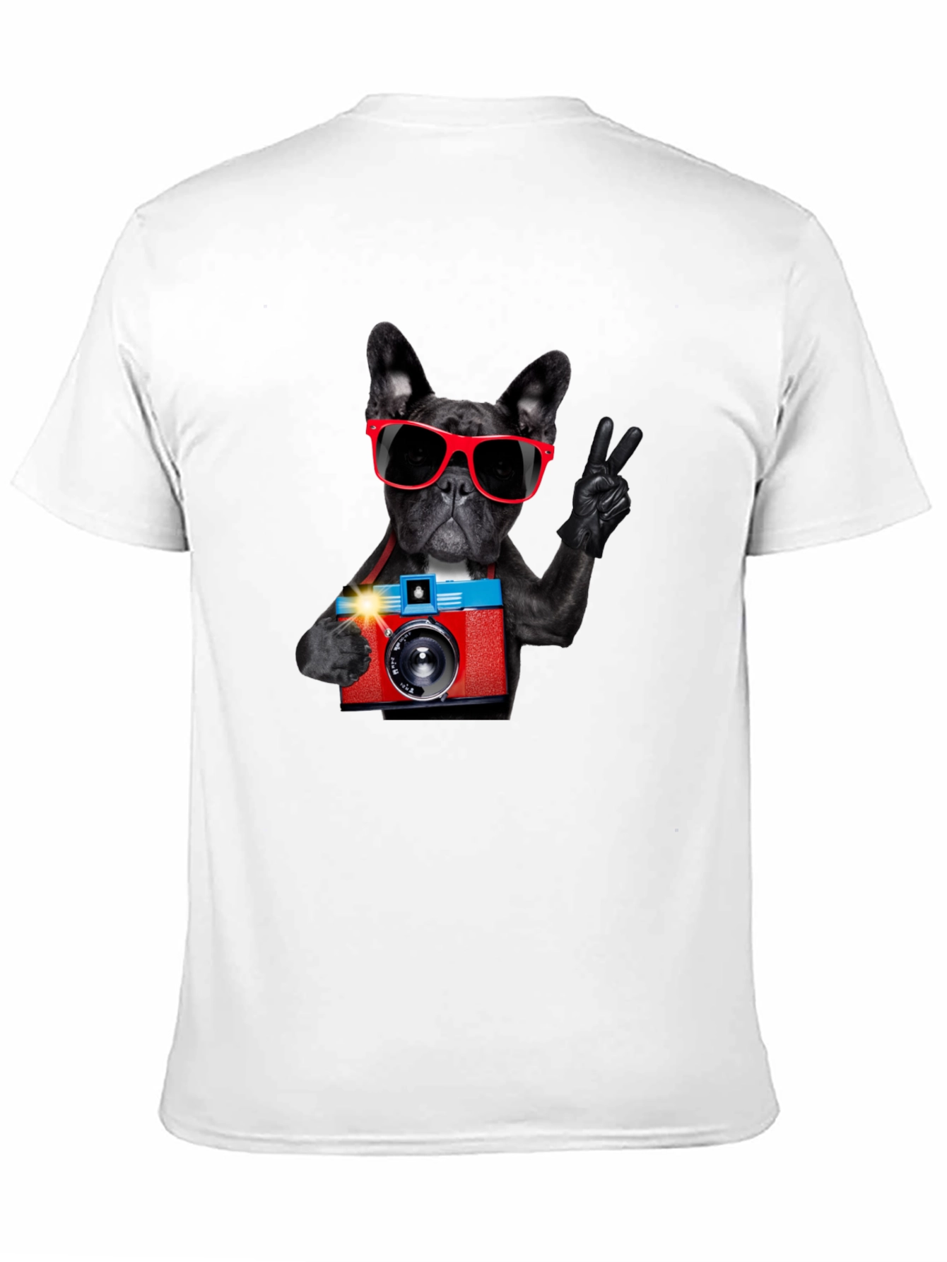 Black Dog Photographer Graphic T-Shirt view 11