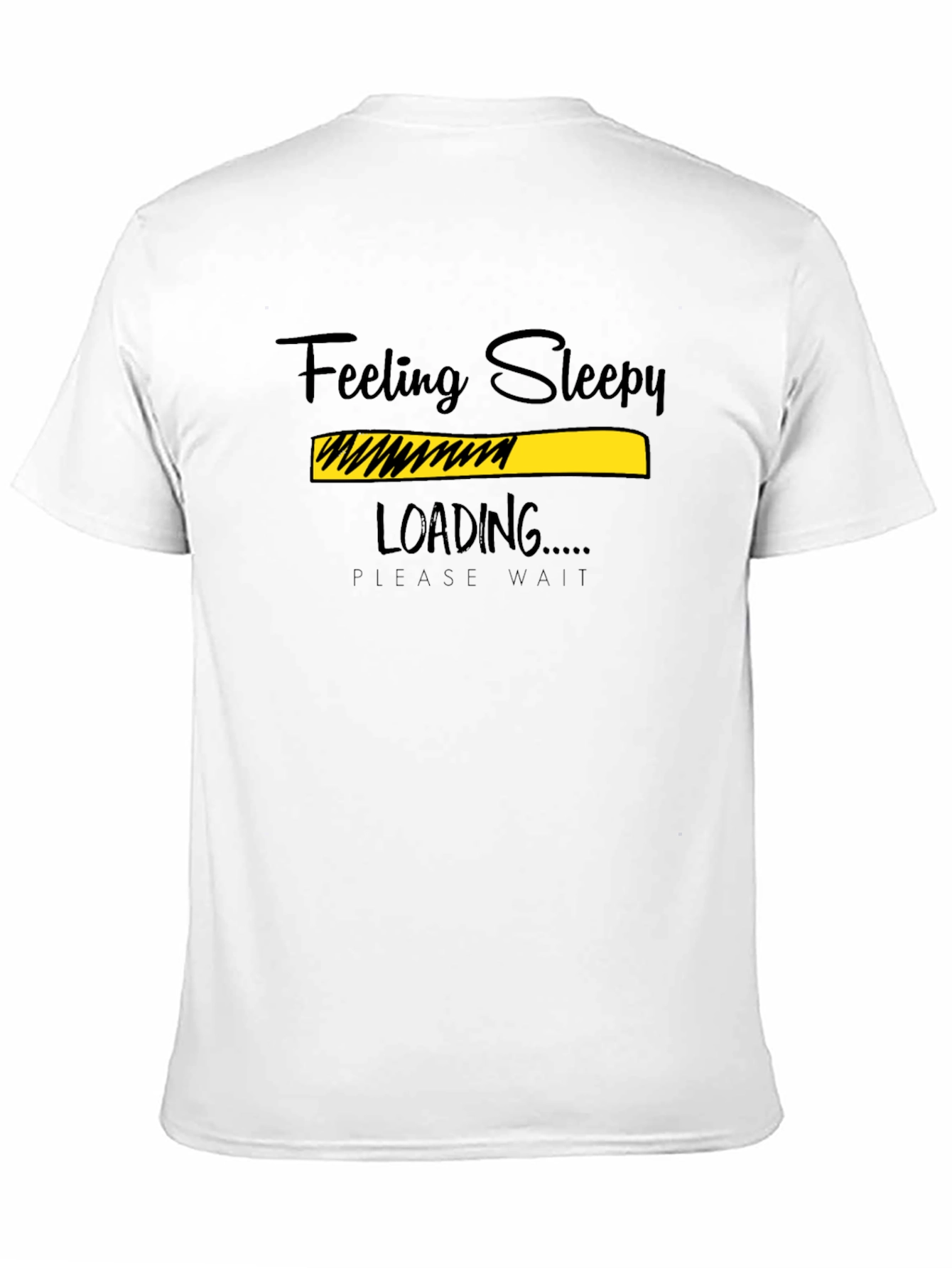 Black Feeling Sleepy Loading Graphic T-Shirt view 11