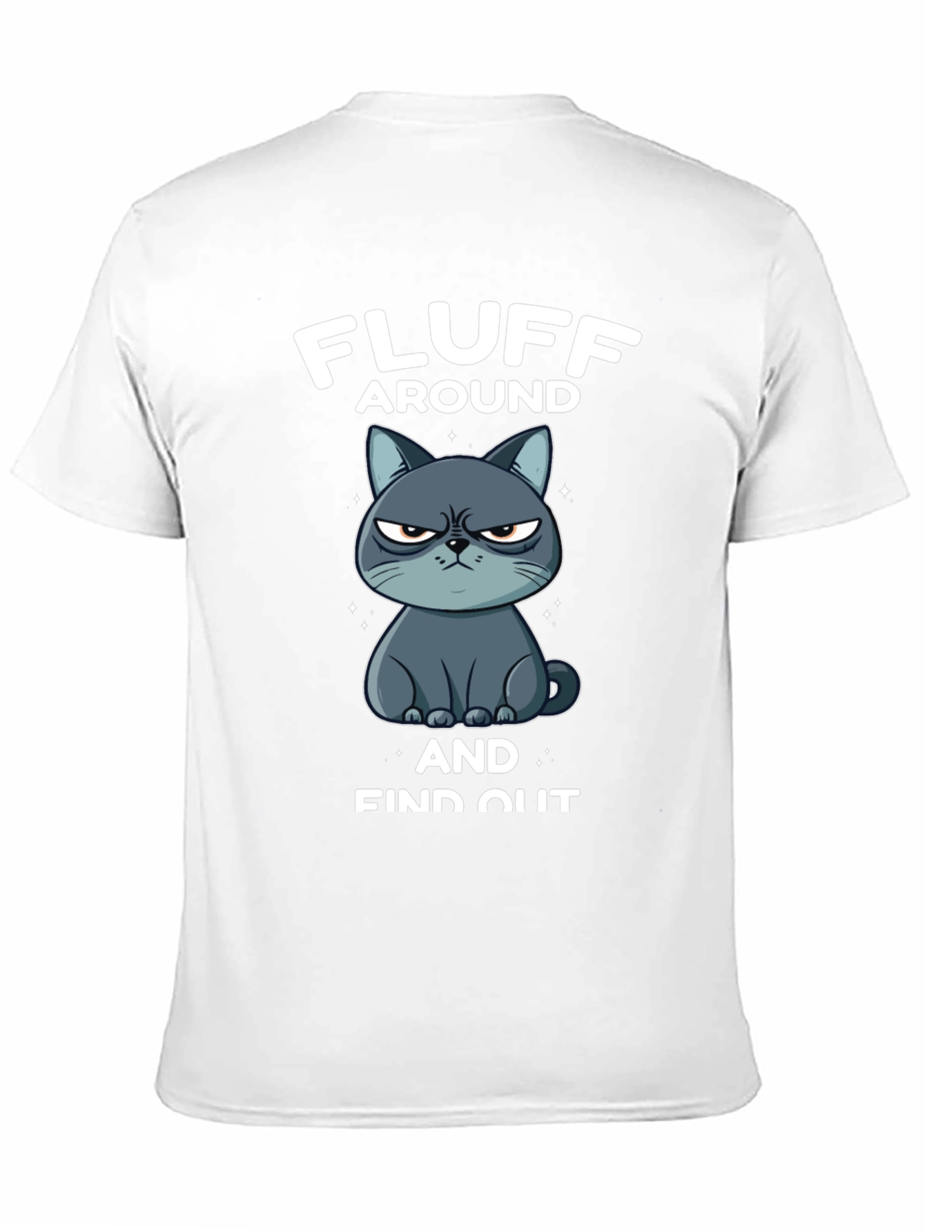 Black Fluff Around and Find Out Grumpy Cat T-Shirt view 11