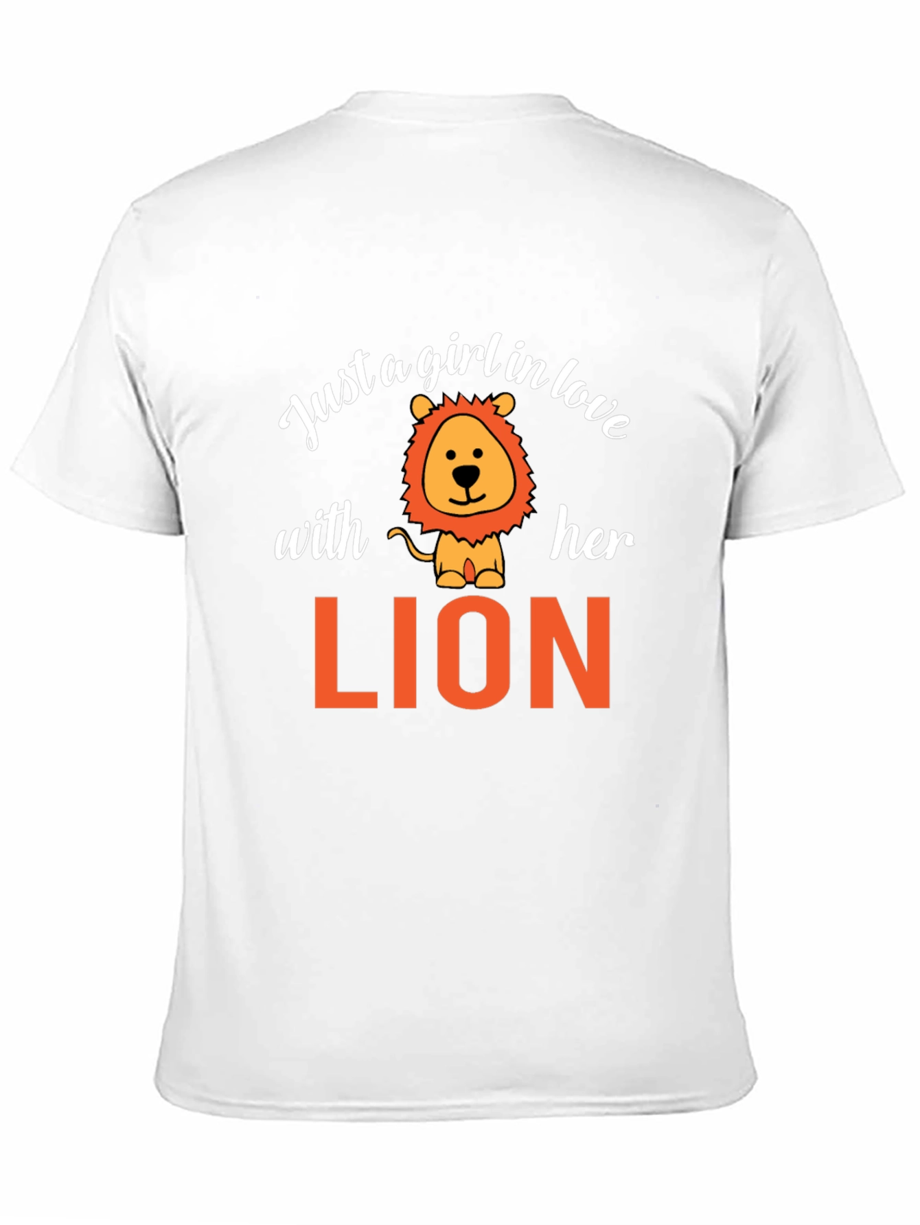 Black Just A Girl In Love With Her Lion Graphic T-Shirt view 11