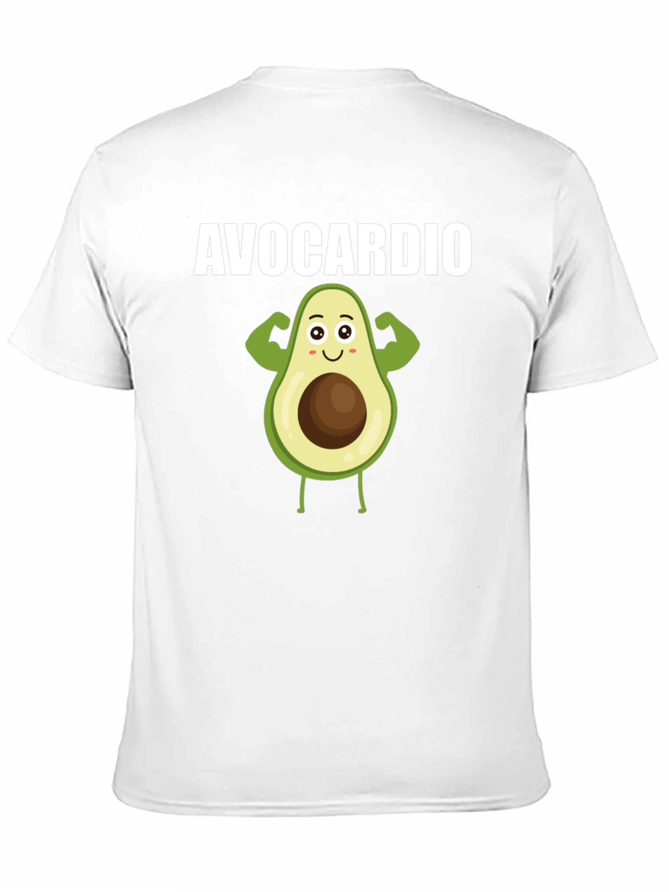 Black Avocardio Black T-Shirt - Funny Avocado Fitness Tee view 11