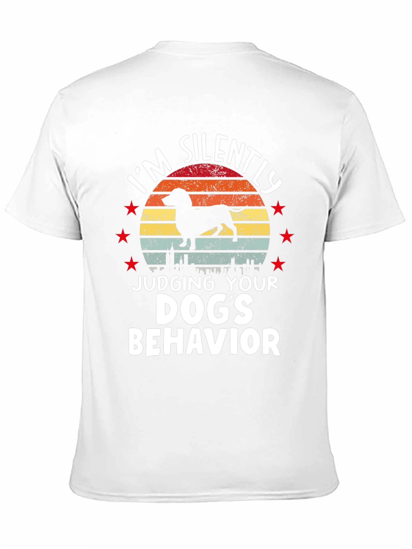 Black Funny Dog Judging T-Shirt view 11