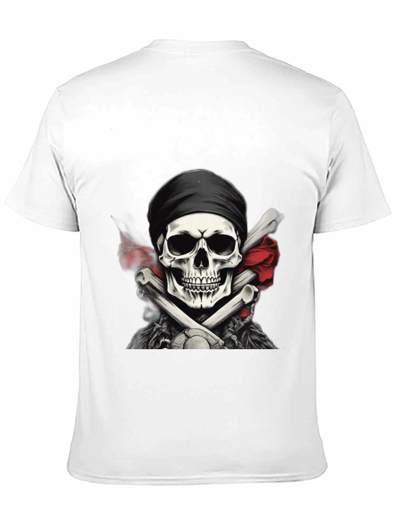Black Skull & Crossbones Graphic T-Shirt view 11