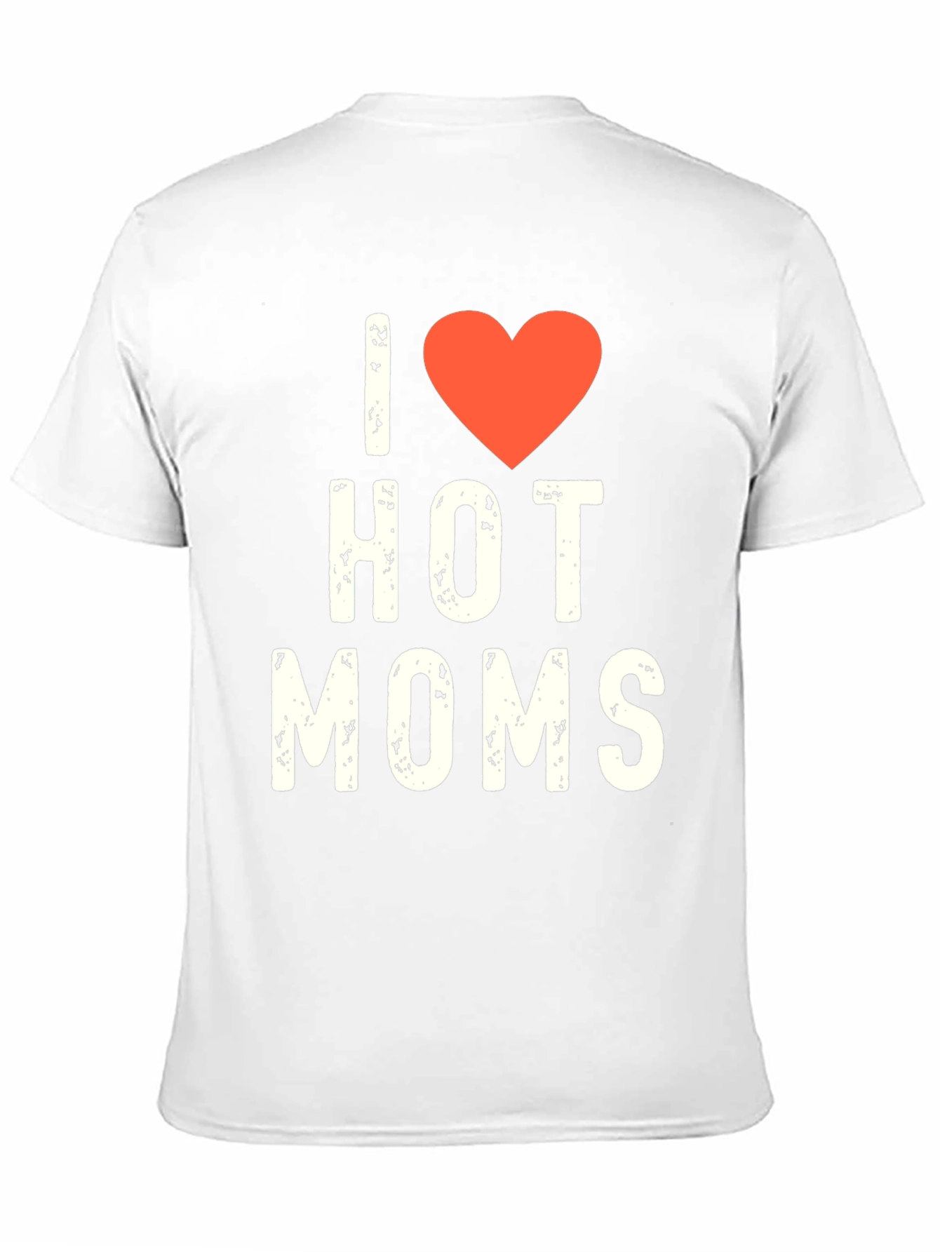 Black I Heart Hot Moms Graphic Tee - Novelty T-Shirt view 11