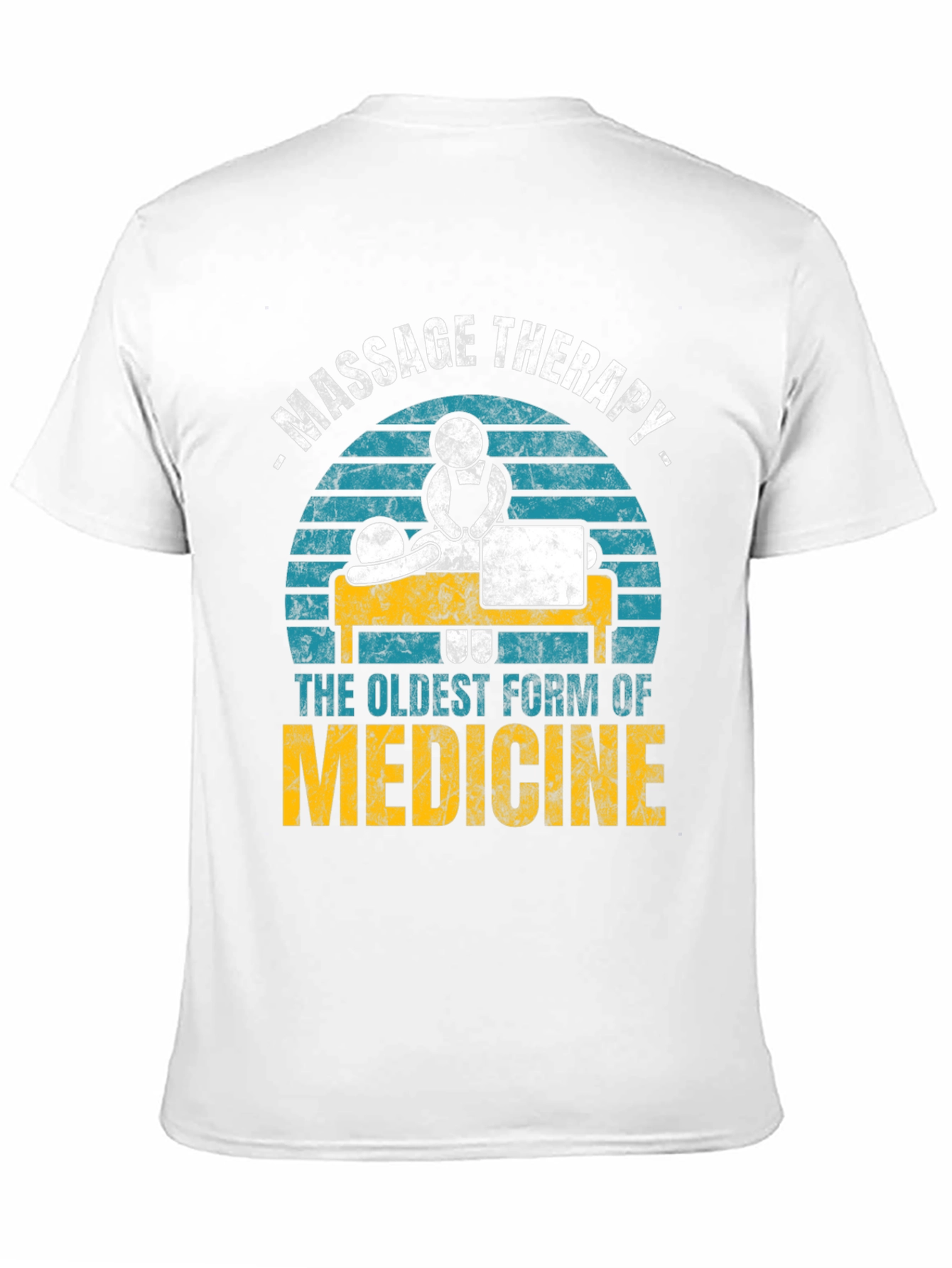 Black Massage Therapy T-Shirt - Oldest Form of Medicine view 11