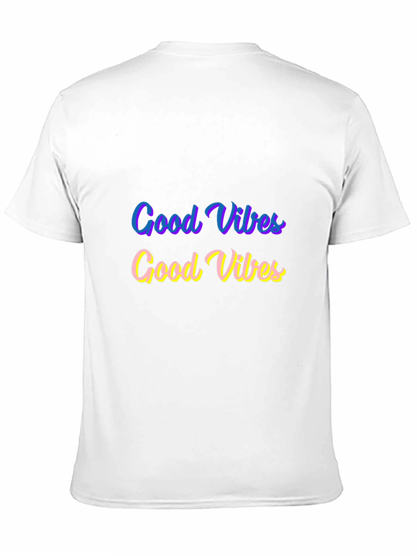 Black Good Vibes Graphic Tee - Black Cotton Comfort view 11