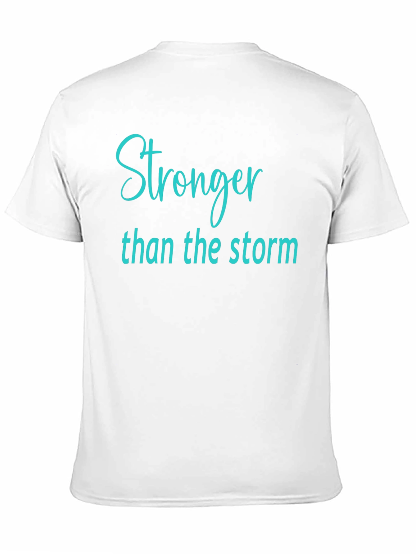 Black Stronger Than The Storm Black T-Shirt view 11