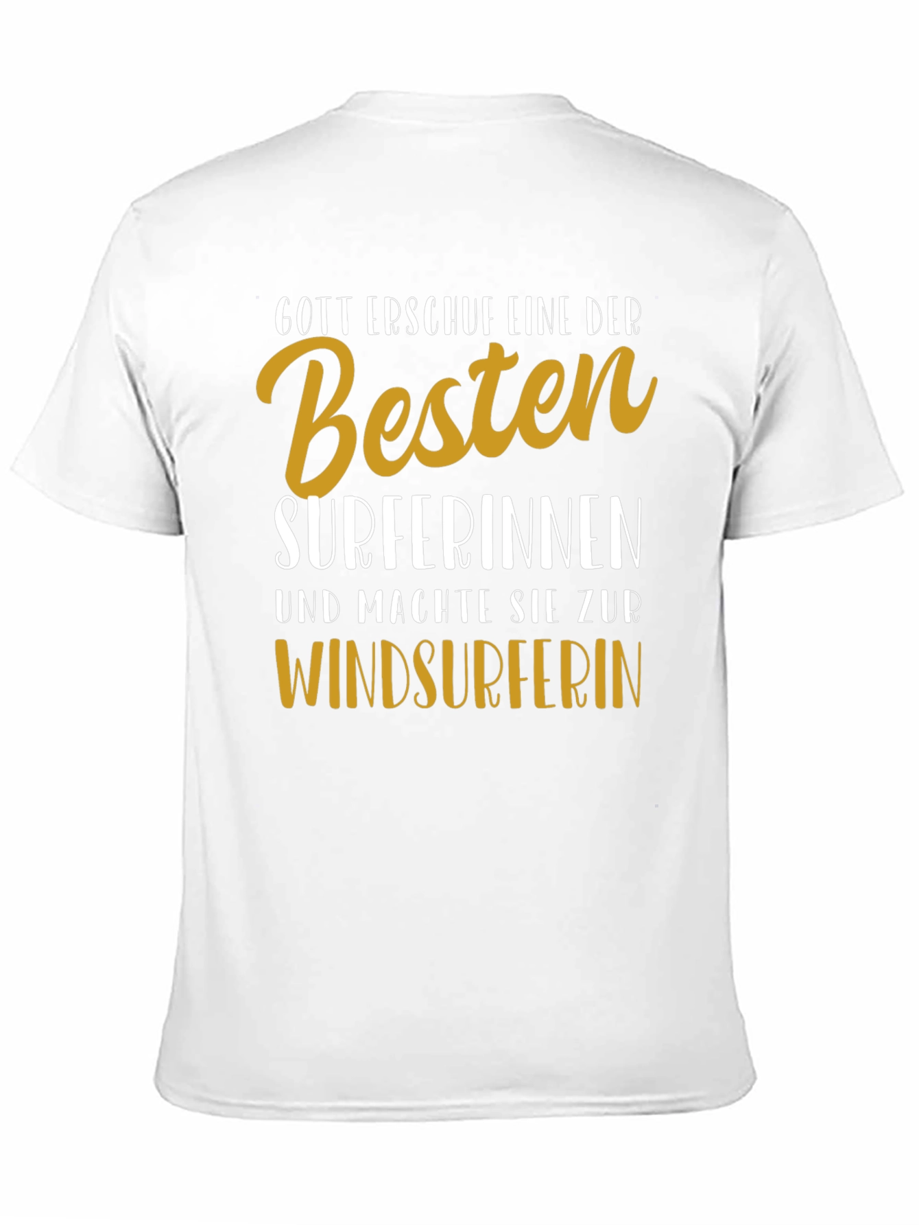 Black Funny Windsurfer T-Shirt - Surferinnen Design view 11